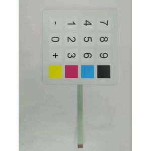 Multi Color Embossed Control Switch Panel For Medical Equipment