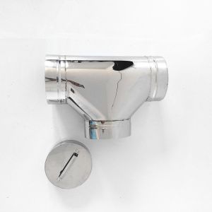 Buy cheap 6" Inner Diameter Class A Double Wall Chimney Pipe Insulation Tee With Cap from wholesalers