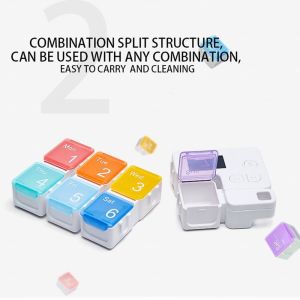 Buy cheap Smart Pill Box,7 Day Pill Organizer,4 Alarm Clocks,AM/PM Automatic Alarm Reminder,Hold Vitamins Fish Oil,Supplements,Travel Pill Or Pillganizer from wholesalers