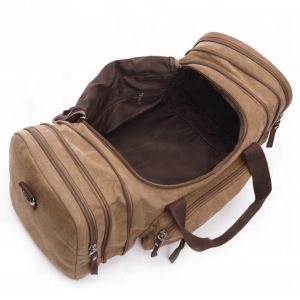 Buy cheap Custom Ladies Microfiber Leather Canvas Tote Bag Women Weekender Duffle Bag from wholesalers