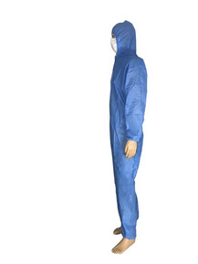 Buy cheap Liquid Resistant Disposable Isolation Gowns Safety Protective Clothing Dark Blue from wholesalers