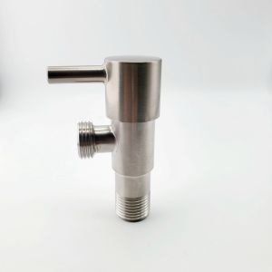 CE Single Way Stainless Steel Angle Stops Plated Brush Finishing