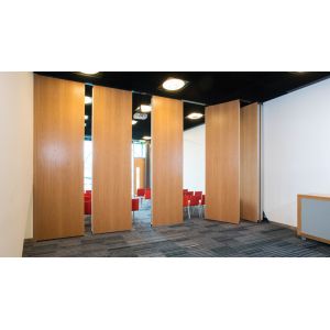 China Operable Folding Partition Walls / Interior Decorative Office Furniture Soundproof Room Divider on sale
