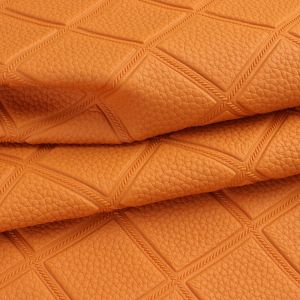 Buy cheap Elastic Litchi Woven Checkered Pattern PVC Faux Artificial Leather Fabric from wholesalers