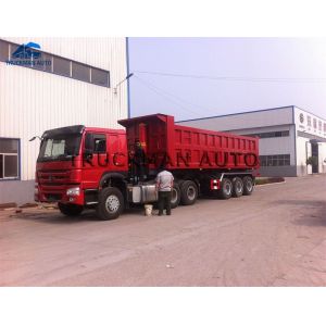 Buy cheap High Tensile  Dump Semi Trailer With Q345b Material With Rear Lamp Protect Cover from wholesalers