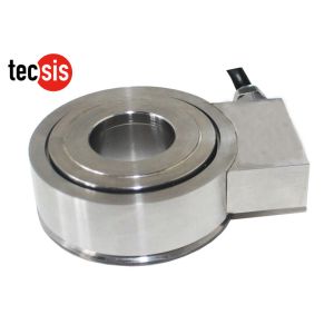 Donut Washer Type Compression Load Cell , Stainless Steel Load Sensor Load Cell
