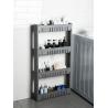 Buy cheap Slim 3 Tier Plastic Corner Shelf White Plastic Bathroom Corner Shelf Unit from wholesalers