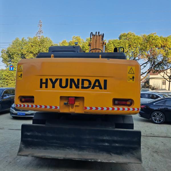 21 Ton Yellow Color Used Wheel Excavator Hyundai 210 7 Excavator