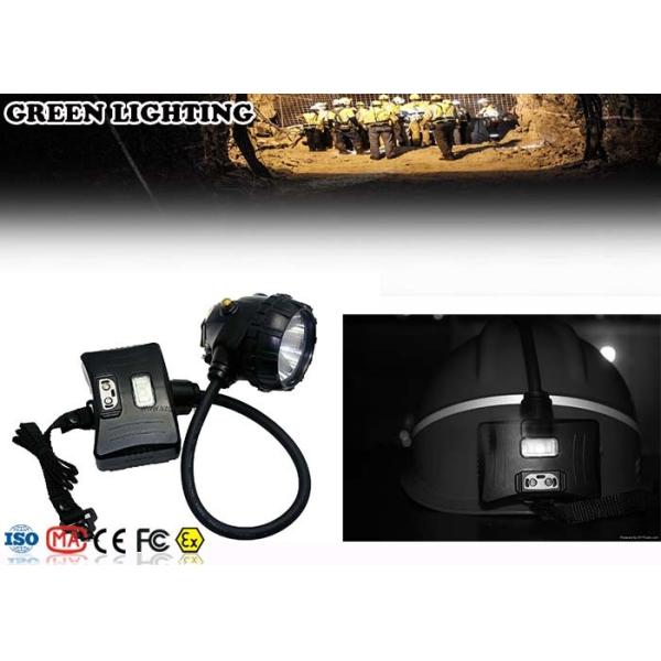 Quality 15000 Lux Rechargeable LED Headlamp With Rear Warning Light Semi Corded Type for sale