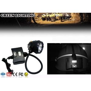 Buy cheap 15000 Lux Rechargeable LED Headlamp With Rear Warning Light Semi Corded Type from wholesalers