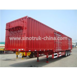 Buy cheap Van Type Heavy Duty Semi Trailers 12  Wheels With 3 PCS 13T Load Capacity Axle from wholesalers