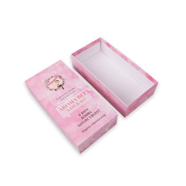 Quality CDR Pink Exquisite Printing Cosmetics Packaging Boxes With Lids for sale