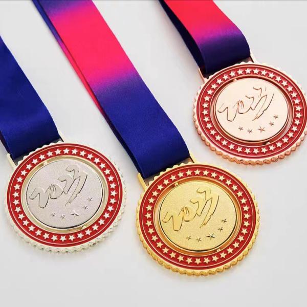 Embossing Printing Customized Custom Bronze Medals Soft Enamel Medals