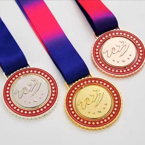 Buy cheap Embossing Printing Customized Custom Bronze Medals Soft Enamel Medals from wholesalers