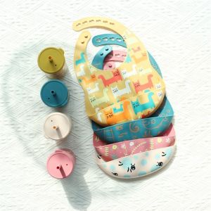 Buy cheap OEM Easy To Clean Silicone Baby Bib For 0-4 Years Old Baby Feeding Printing Silicone Bib Cup from wholesalers