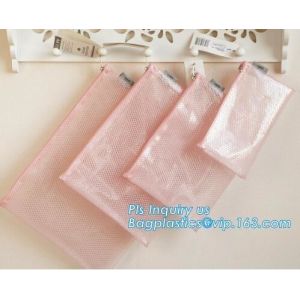 Buy cheap k document file bag, Document File Folder /Document Bag, Mesh pattern plastic zip bag with handle file bag, slider from wholesalers