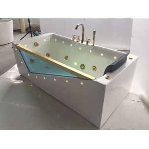 Buy cheap Freestanding Jacuzzi Hydromassage Bathtub 1 Person Eco Friendly Material from wholesalers