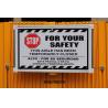 Buy cheap Warehouse Heavy Duty Steel Portable Folding Security Gates With Warning Label from wholesalers
