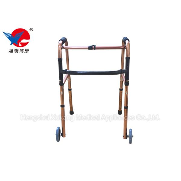 Easy Operation 4 Leg Crutches With Casters Train Walking And Enhance Muscle
