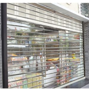 Buy cheap Rolling Up Door Clear Shutters Polycarbonate Slats Transparent Plastic from wholesalers