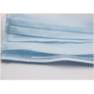Buy cheap Hypoallergenic Disposable Face Masks , Disposable Blue Mask Latex Free from wholesalers