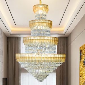 Buy cheap European-style Duplex Villa Loft Crystal Chandelier High-end Hotel Chandelier(WH-NC-107) from wholesalers