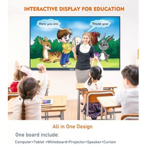 High Resolution Display Touch Screen Interactive Whiteboard with Optional Built