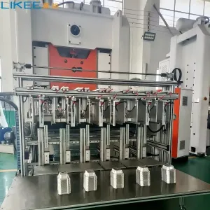 Buy cheap 130Ton Aluminium Foil Container Manufacturing Machine 5 Ways 6 Caivities from wholesalers