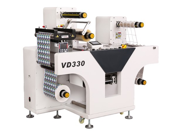 Quality 330mm Roll Label Digital Die Cutter with Slitter and Lamination for sale