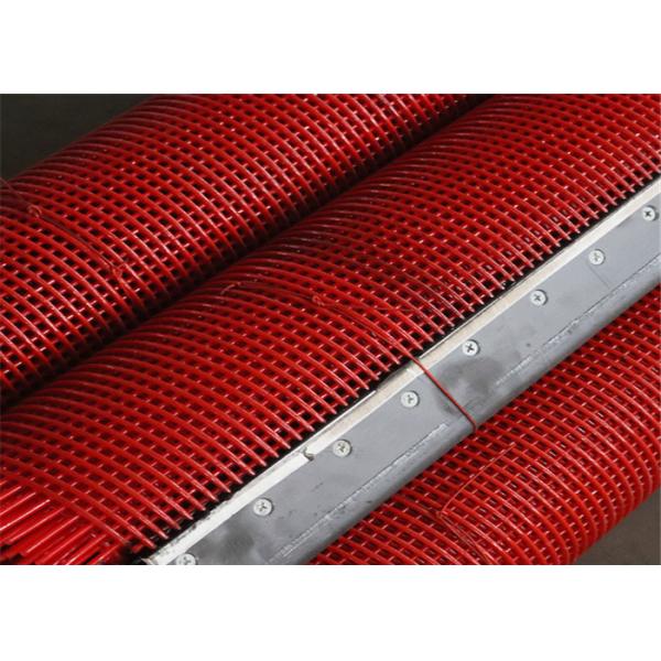 Mining rectangular welded polyurethane harp screen meshs for stone