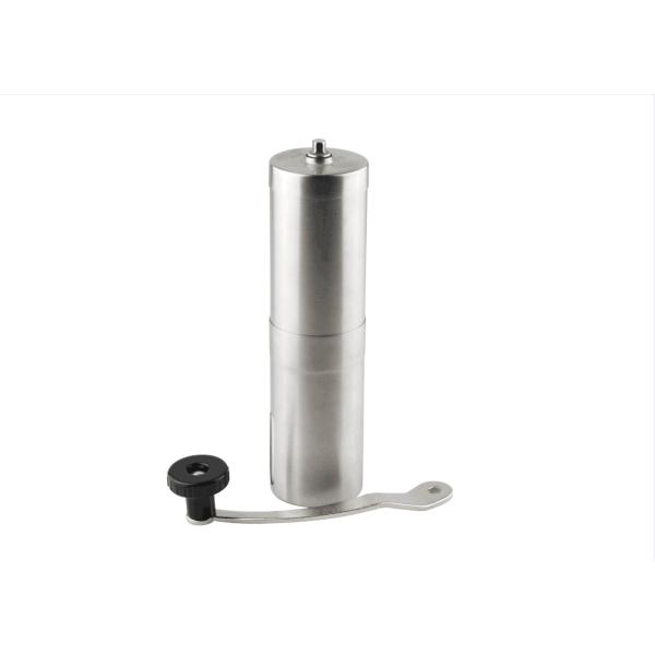 Quality Brushed Protable Hand Operated Coffee Grinder , Manual Burr Coffee Grinder for sale