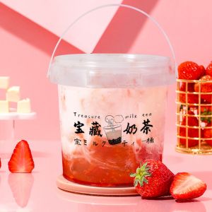 Buy cheap 5L 6L Plastic Bucket for Food Grade Popcorn Cereals Ice Grain Pail Clear Container from wholesalers