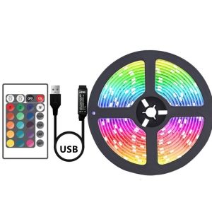 Copper Material 5m Strip Light Set With 3 Keys Remote Control 5V RGB SMD 5050