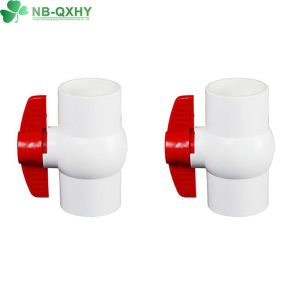 Buy cheap Chinese PVC Compact Ball Valve with Glue Connection Form and All Size of Colorful Box from wholesalers