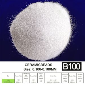 180um B100 Ceramic Beads For Car Wheel Hub Sandblasting Surface Treatment