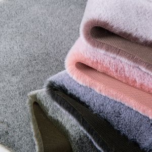 Buy cheap Plain Knitted Faux Rabbit Fur Fabric with White Tip Color Printing Luxurious and Durable from wholesalers