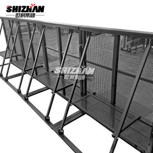 Buy cheap Black Folding Q235 Steel Crowd Control Barrier Event Protective 30kg from wholesalers