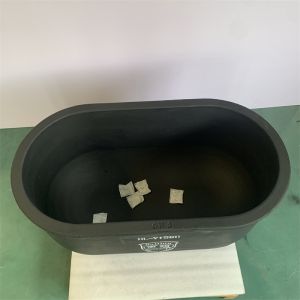Thermal Shock Resistant Oval Crucible , Industrial Silicon Carbide Crucible