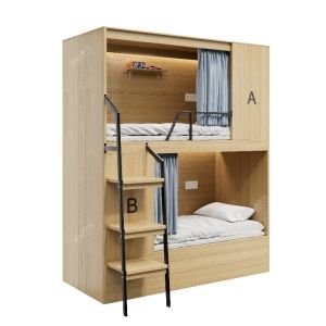 Buy cheap Modern Safe And Stable Bunk Bed For Youth Hostel from wholesalers