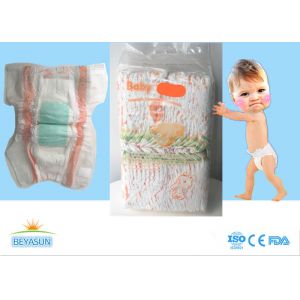China Huge Absorbency Baby Diaper Products Natural Disposable Diapers With Magic Tapes , Eco Friendly on sale