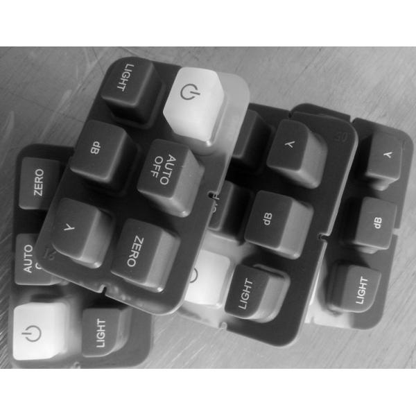 Programmable Silicone Rubber Keypad , Silicone Flexible Keyboard With FPC Tail