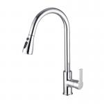 Buy cheap 360 Rotating Pull Out Sprayer Kitchen Faucet Polished Surface from wholesalers