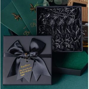 Buy cheap Custom Gift Packaging Box With Golden Logo for T Shirt Clothing and Scarf from wholesalers