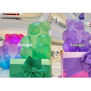 Buy cheap 1.8m 2m High Inflatable Gradient PVC Bear For Shopping Malls And Swimming Pools Decor from wholesalers