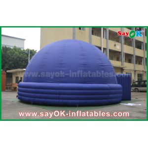 Blue 7m DIA Inflatable Planetarium Dome Durable Architecture Projection Tent