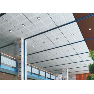 Sound Proofing Decorative Acoustic Ceiling Tiles Perforated Fireproof With Roll