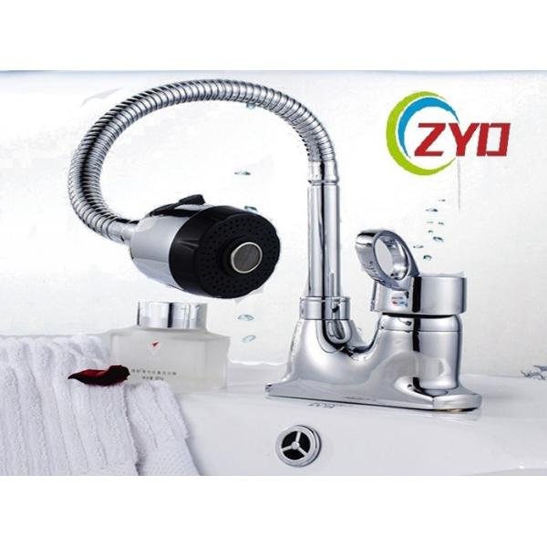 Buy cheap Swivel Gooseneck Faucet Spout Chrome Plated Surface Silver Shower Head from wholesalers