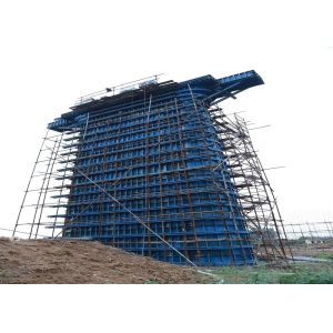 Heavy Duty Circular Column Formwork , Adjustable Column Formwork Easy Install