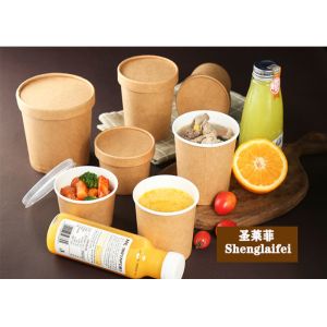Buy cheap Disposable single wall printing paper soup noodle bowl cup with lid icream cup from wholesalers