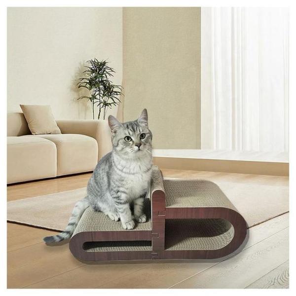 Buy cheap Cat Scratching Boards Claws and Rest Indoor House for Cats Hyperboloid Cat Scratching Board Combinable New Design High-Density from wholesalers